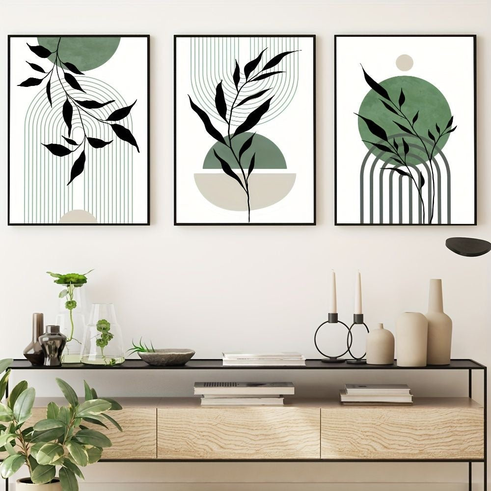 Leafy Serenity Wall Art (Set of 3)