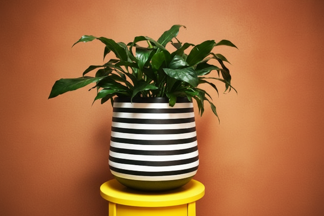 Modern Stripe planter Main Image