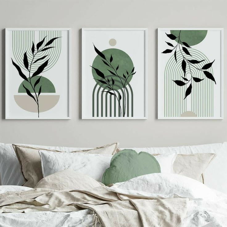 Leafy Serenity Wall Art (Set of 3)
