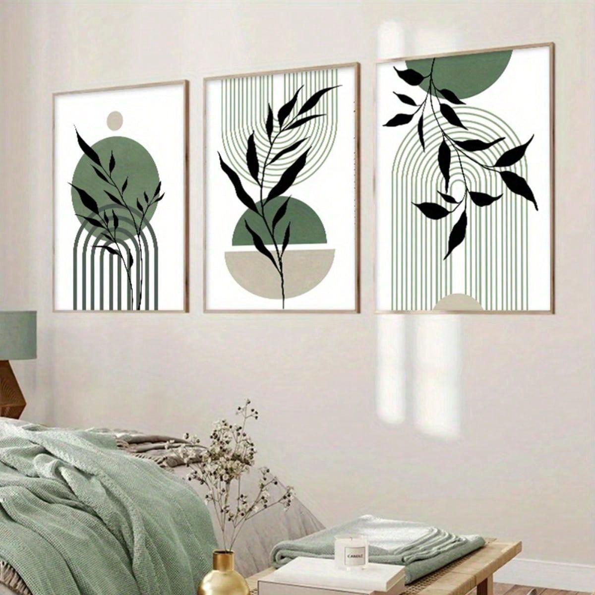 Leafy Serenity Wall Art (Set of 3)