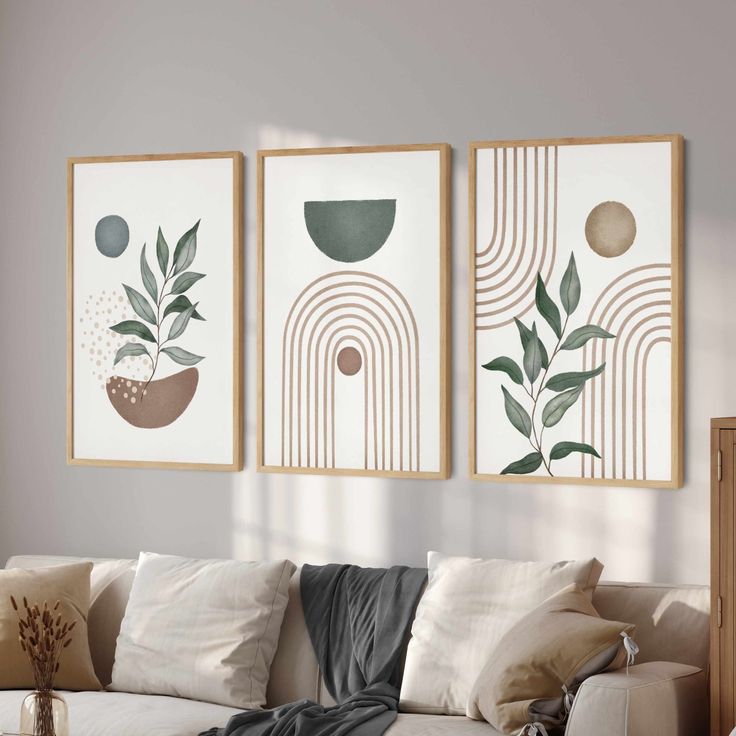 Sage Green Wall Art (Set of 3)
