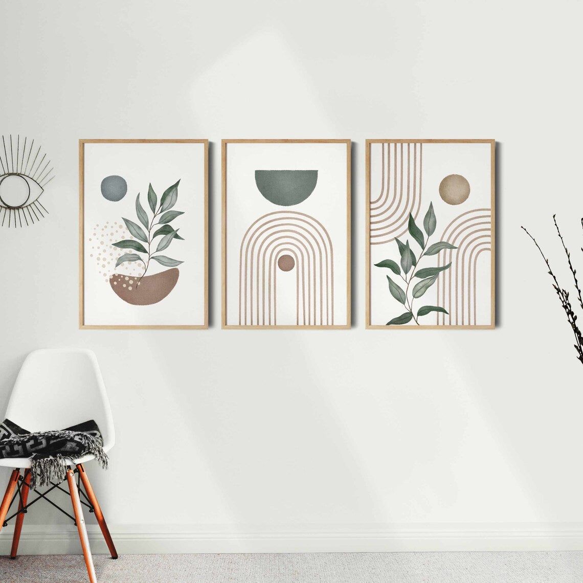 Sage Green Wall Art (Set of 3)